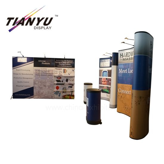 Folding DIY Exhibition Booth PVC Achtergrond Muur Magnetic Pop Up Display Banner