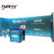 Draagbare Achtergrond Stand Gebogen Frame Tension Fabric Display Rack Gebruikt Trade Show Booths