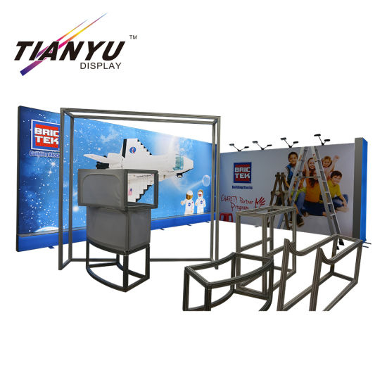 Aluminium Portable Trade Show Display Modulaire Exhibition Booth 2X2