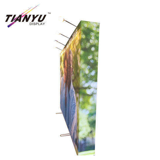 Aangepaste weergave Tradeshow feest of bruiloft Met 150cm X150cm 2 zijden Horizontale Pop up Banners