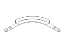 R248 Gebogen verbindingslijn