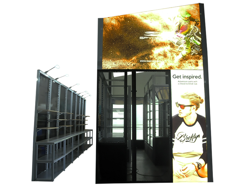 30x20ft Modern Standard aangepaste achtergronden Trade Show Exhibition Booth voor Expo