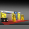 3 * 6 Stall Exhibition Booth Aluminium draagbare standaard display Stall Free Design