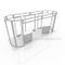 3 * 6 Aluminium Exhibition Booth Trade Show Flooring Fair Stall Dedicate Free Design
