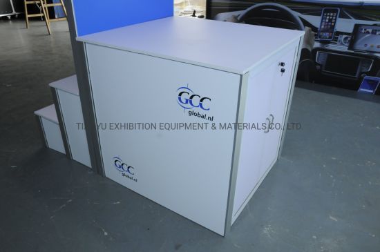 Modulaire Trade Show Tentoonstelling Frameless Booth met LED Light Box Backlit