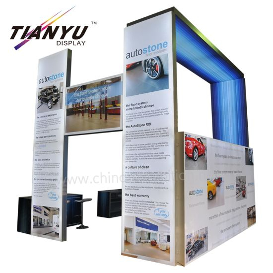 Tian Yu Aanbieding 15X15FT aluminium frame Herbruikbare Exhibition Booth Ontwerp