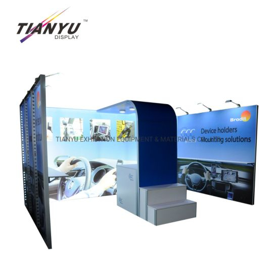 Modulaire Trade Show Tentoonstelling Frameless Booth met LED Light Box Backlit