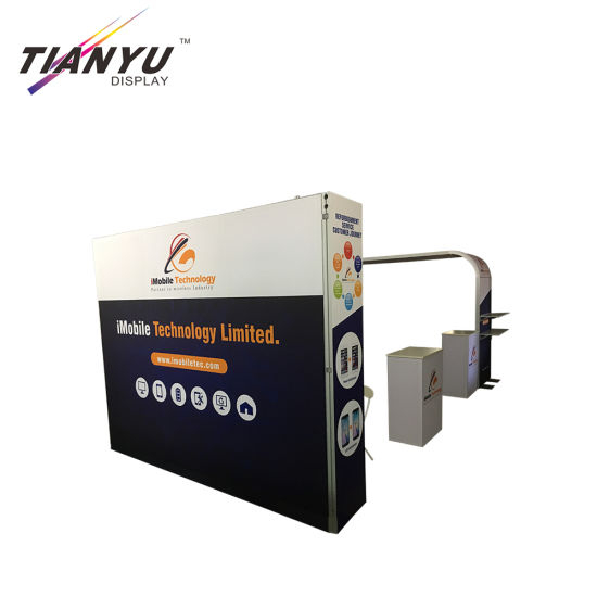 2019 Custom Modulaire Display Advertising Tension Fabric Achtergrond Banner Stand