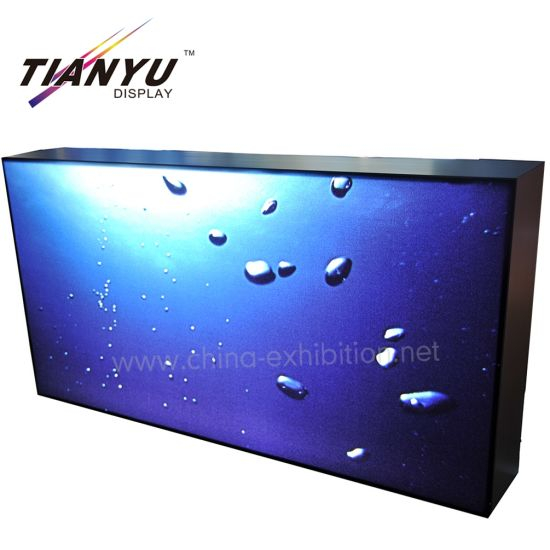 Aangepaste zwarte kleur aluminium profiel Silicone Edge Light Box voor LED-display