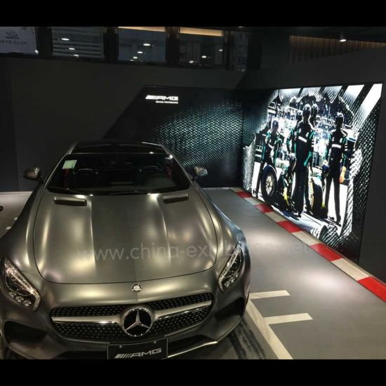 Custom Vrijstaande LED Light Box Car display Verlicht Trade Show Achtergrond Stand
