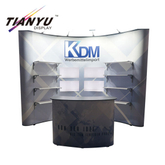 Fabrikant Portable Trade Show Muur Fabric Aluminium Pop Up Stand krantenstandaard