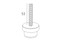 Pins connector (voor het verbinden led lichtbak en M series profiel)