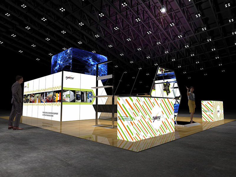 Groothandel TIANYU M-serie systeem Gebruikt Beursstand op maat indoor led schermwand
