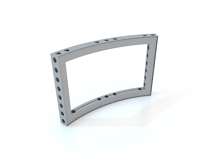 M-series geanodiseerd aluminium gebogen frame 1/16