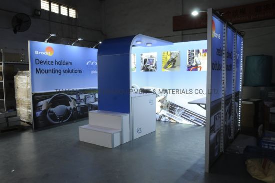 Modulaire Trade Show Tentoonstelling Frameless Booth met LED Light Box Backlit