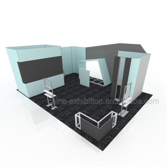 Modulair Easy Set up uitzonderlijke kwaliteit Zelf bedrukken herbruikbare LED Panel Exhibition Booth Stand