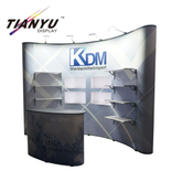 Draagbare aluminium buizen Interne Shelf Board draagbare standaard 3 * 3 Pop-up Banner