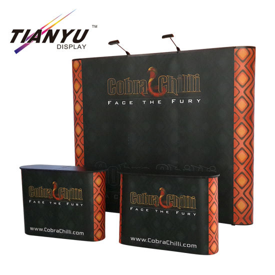 Promotion Advertising 4 * 3 Gebogen vloer Display Pop up Standing