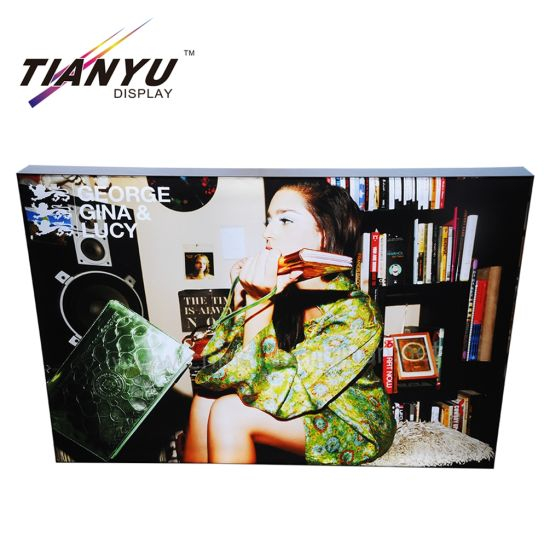 Shopping Mal Indoor Frameless Tweezijdige Textile LED Light Box aluminium frame Graphics Printing