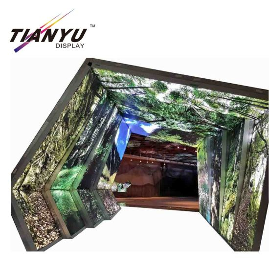 Tian Yu Do Custom Exhibition Booth Ontwerp Gebruikt in verschillende vorm Aluminum Fabric LED Light Box