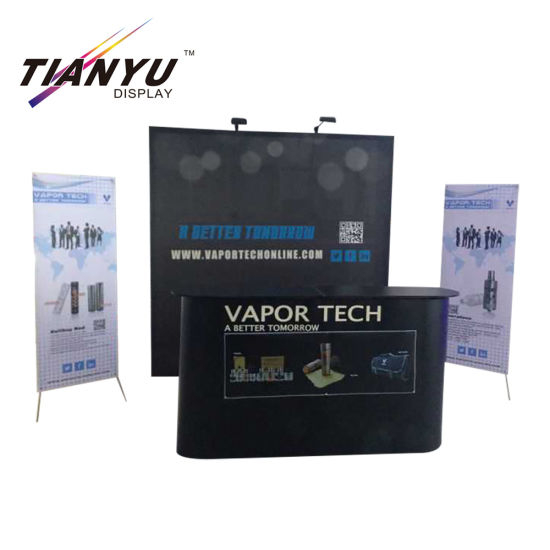 High Quality Gebogen Trade Show pop-up display banner staan