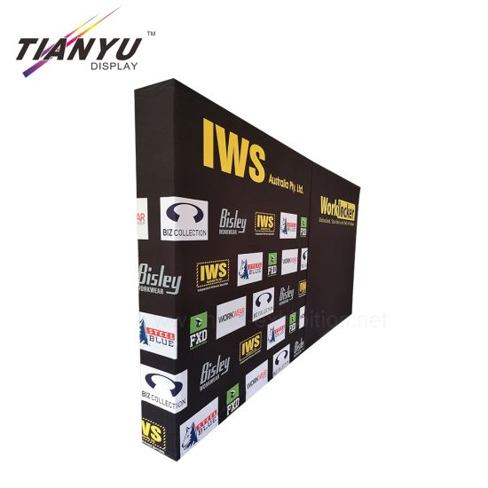 3x3m Portable Trade Show Stof display Achtergrond Muur Pop Up Display Stand