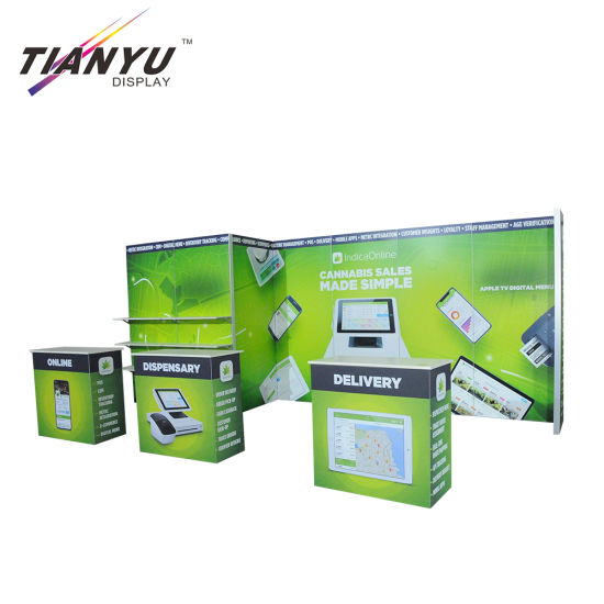 Guangdong Leverancier aluminium extrusie Trade Show Booth 3X3 met PVC Panel