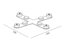 X shape 4 manieren connector