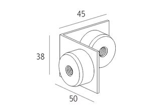 90 graden connector (voor deur alleen)