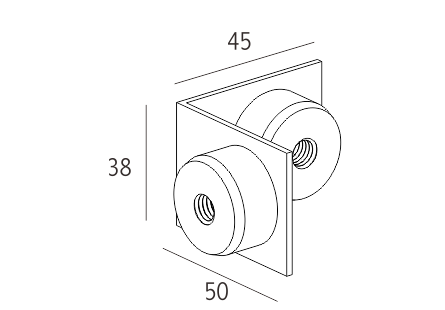 90 graden connector (voor deur alleen)